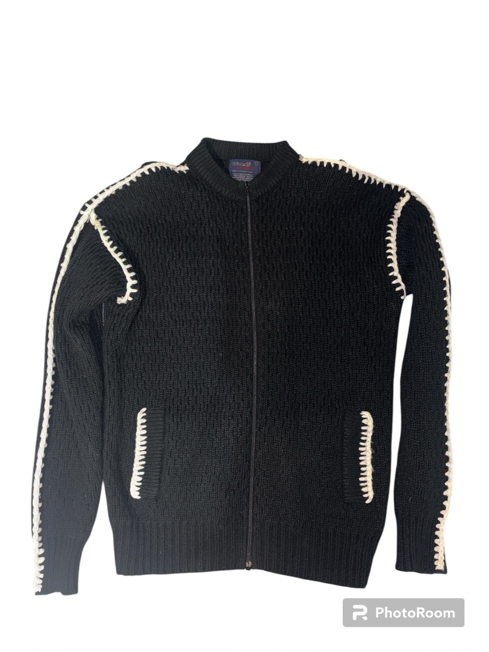 VTG Esprit by Campus 1980s Black Cardigan Unisex SZ LG